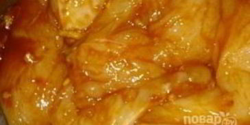 куриный шашлык в томатном соусе