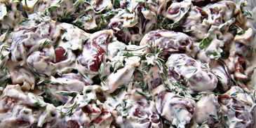 шашлычок из куриных сердечек