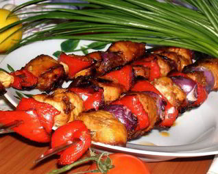 Шашлычок куриный в кисло-сладко-горько-остром маринаде