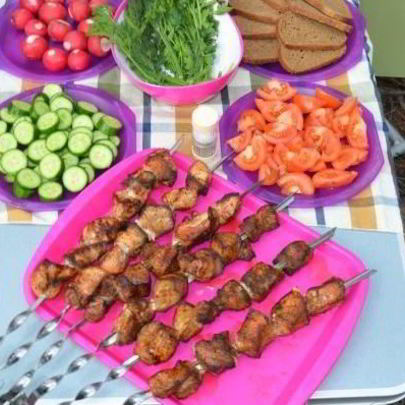 Шашлык из корейки свинины