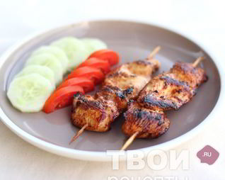 Шашлык из куриного филе