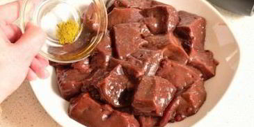 шашлык из печени в духовке