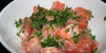 шашлык из рыбы на мангале