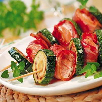 Шашлык из рыбы с цуккини