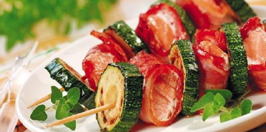 Рецепт шашлыка из рыбы с цуккини