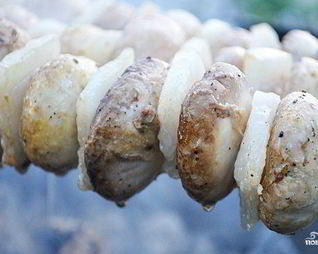 Шашлык из шампиньонов