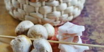 шашлык из шампиньонов