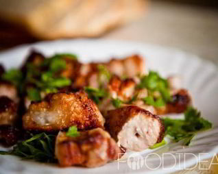 Шашлык из свинины на сковороде