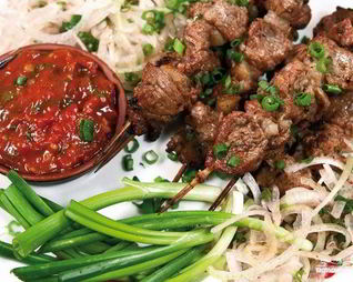 Шашлык из свинины в духовке