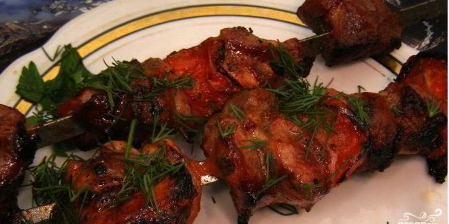 Рецепт шашлыка из свинины в красном вине