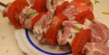 шашлык из свинины в красном вине