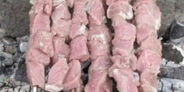 шашлык из телятины на минеральной воде