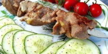 шашлык на кефире из свинины