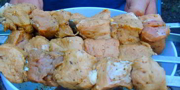 шашлык на пиве