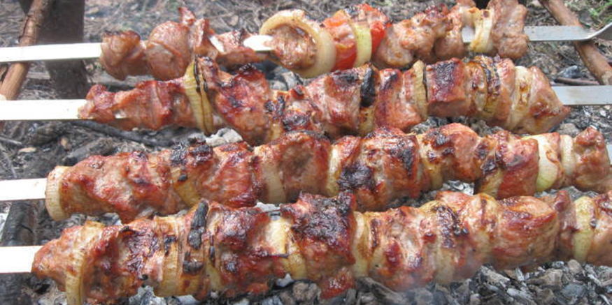 Рецепт шашлыка на природе