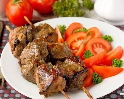 Шашлык на шпажках в духовке