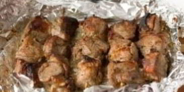 шашлык на шпажках в духовке