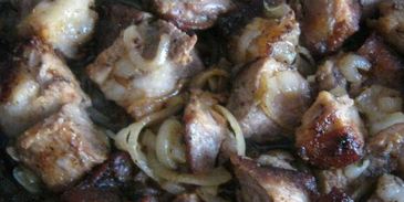 шашлык на сковороде из свинины