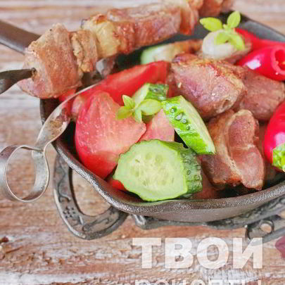Шашлык с уксусом