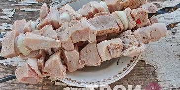 шашлык с уксусом