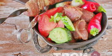 шашлык с уксусом