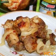 Рецепт Шашлыка в духовке из свинины в рукаве