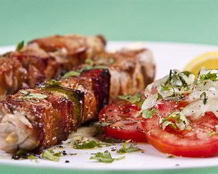 Шашлыки из маринованной говядины по-азиатски