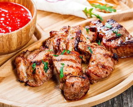 Свиной шашлык в маринаде с луковым соком