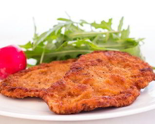 Быстрый шницель в тройной панировке