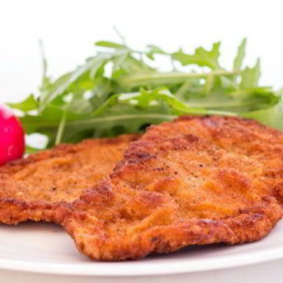 Быстрый шницель в тройной панировке