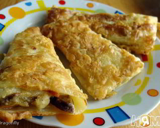 Капустный шницель с грибами и овощами