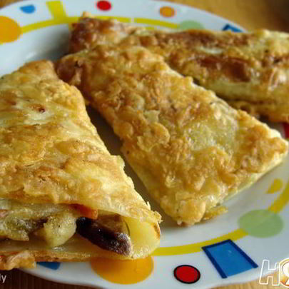 Капустный шницель с грибами и овощами