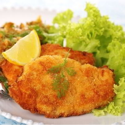 Хрустящий свиной шницель