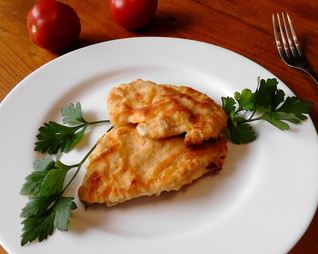 Куриный шницель в духовке
