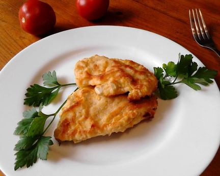 Куриный шницель в духовке