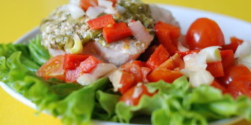 Рецепт шницеля из индейки с зеленью