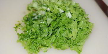 шницель из индейки с зеленью