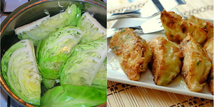 Рецепт шницеля из капусты