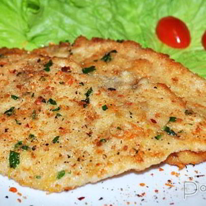 Шницель из курицы по-милански