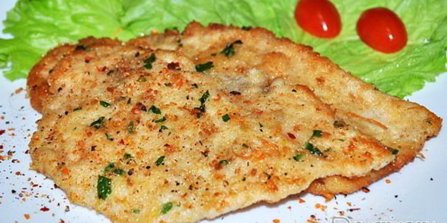 Рецепт шницеля из курицы по-милански