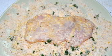 шницель из курицы по-милански