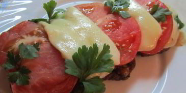 шницель по-флорентийски с шампиньонами