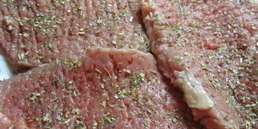 шницель по-флорентийски с шампиньонами