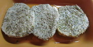 шницель по-флорентийски с шампиньонами