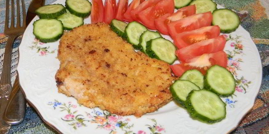 Рецепт шницеля в панировке