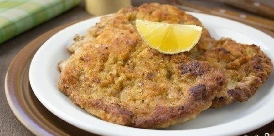 Рецепт шницеля в сухарях