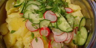 венский шницель с картофельным салатом