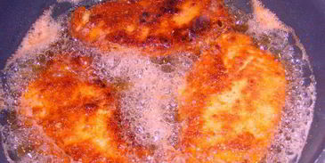 венский шницель с картофельным салатом