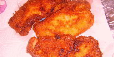 венский шницель с картофельным салатом