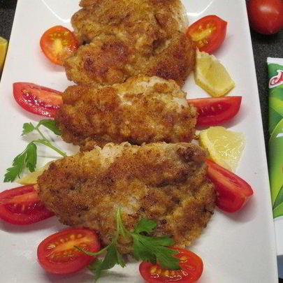 Венский шницель в кляре с хреном по-русски